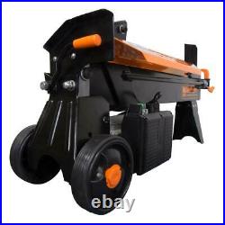 Electric Log Splitter with Stand Fire Wood Splitting Wedge Heavy Duty 6.5 Ton Home