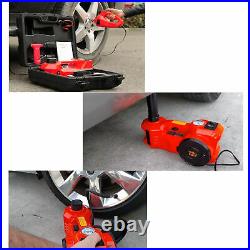 Electric Tire Tool Kit 5 Ton Hydraulic Car Jack Tire Inflator Pump Set 12V
