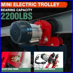 Electric Trolley for Power Hoist, 1 Ton 2204 LBS Capacity