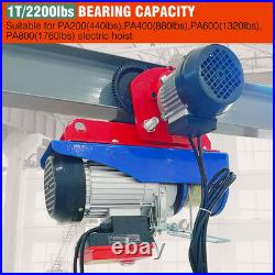 Electric Trolley for Power Hoist, 1 Ton 2204 LBS Capacity