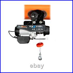 Electric Wire Rope Hoist 1/2 ton 1100 lb 110V 38 ft. With Power Trolley H1 Duty Electric Wire Rope Hoist 1/2 ton 1100 lb 110V 38 ft. With Power Trolley H1 Duty