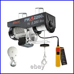 Electric Wire Rope Hoist 1 Ton 2200 lb 110V 38 ft. Wired Remote Control, H1 Duty Electric Wire Rope Hoist 1 Ton 2200 lb 110V 38 ft. Wired Remote Control, H1 Duty