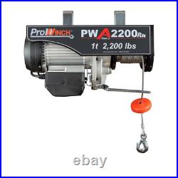 Electric Wire Rope Hoist 38 ft. Wireless Upper Limit Switch 4 1 ton 2200 lb 110V Electric Wire Rope Hoist 38 ft. Wireless Upper Limit Switch 4 1 ton 2200 lb 110V