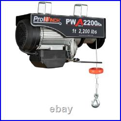 Electric Wire Rope Hoist 38 ft. Wireless Upper Limit Switch 4 1 ton 2200 lb 110V Electric Wire Rope Hoist 38 ft. Wireless Upper Limit Switch 4 1 ton 2200 lb 110V