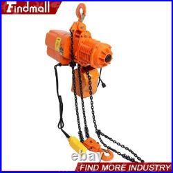 Findmall 1 Ton Electric Chain Hoist with10FT G80 Double Chain Lifting 2200Lbs 110V