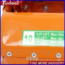 Findmall 1 Ton Electric Chain Hoist with10FT G80 Double Chain Lifting 2200Lbs 110V