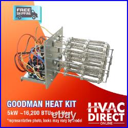 Goodman 1.5 Ton 14 SEER AC System withAux Electric Heat + Replacement Install Kit