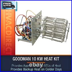 Goodman 2.5 Ton 13.4 SEER2 Central AC Heat Pump Package Unit System, Install Kit