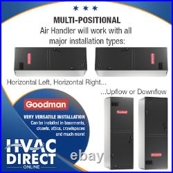 Goodman 3 Ton 14 SEER AC System withAux Electric Heat + Line Set Install Kit