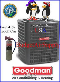 Goodman 3 Ton 14 Seer HEAT PUMP-A/C Condenser PRE Charged 410a GSZ140361+TOPOFF