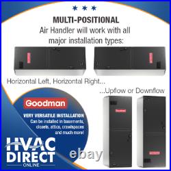 Goodman 5 Ton 14 SEER AC System withAux Electric Heat + Line Set Install Kit
