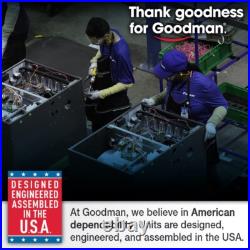 Goodman 5 Ton 96% R32 Air Conditioner & 120000 BTU Horizontal Gas Furnace Kit