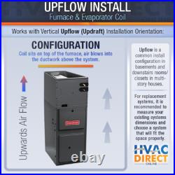 Goodman 5 Ton Air Conditioner & Upflow 96% 100K BTU 2 Stage Gas Furnace System