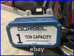 Gorbel, 1 Ton, Electrical Chain Hoist, 1 Speed, 240 Volts