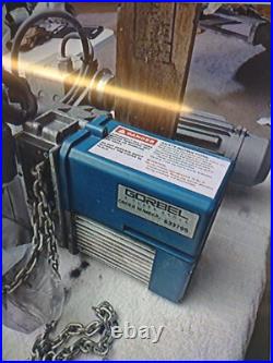 Gorbel 2000-1/2 Ton Electric Chain Hoist GS 460-3ph-60hz With Trolley