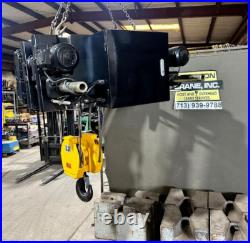 H-Lift 6.3 Ton Electric Wire Rope Hoist withMotorized Trolley, 30 Lift, 460-3-60V
