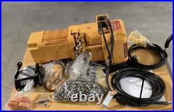 HARRINGTON SNER010L-15 Electric Chain Hoist H4 Heavy Duty 115/230V AC Hook Mount
