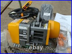 Harrington 1/8ton Electric Chain Hoist 10ft Lift 115v Seq001sd Seqp-556859