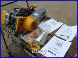 Harrington 1/8ton Electric Chain Hoist 10ft Lift 115v Seq001sd Seqp-556859