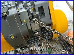 Harrington 1/8ton Electric Chain Hoist 10ft Lift 115v Seq001sd Seqp-556859