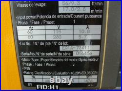 Harrington 1/8ton Electric Chain Hoist 10ft Lift 115v Seq001sd Seqp-556859