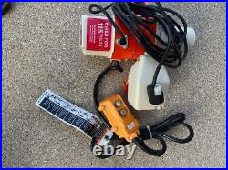 Harrington ED250DS 1/8 Ton Electric Hoist 10' Lift 2 Speed 26/10 FPM 115V 1Ph