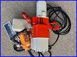 Harrington ED250DS 1/8 Ton Electric Hoist 10' Lift 2 Speed 26/10 FPM 115V 1Ph