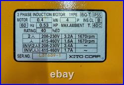 Harrington/KITO Trolley Motor Pn. 7018402 For MR2 series trollies 5 to 20 tons