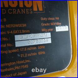 Harrington NER2A59SY 1/4 Ton Electric Chain Hoist 250' Lift 21.2FPM 230V 3Ph