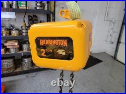 Harrington Ner2m020s-l, 2 Ton Electric Chain Hoist, 15' Lift