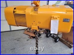 Harrington Ner2m020s-l, 2 Ton Electric Chain Hoist, 15' Lift