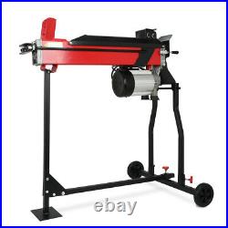 Heavy Duty Electric Log Splitter & Stand Horizontal Hydraulic 7 Ton Wood Cutter