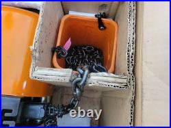 Hitachi/jet 1-ton Electric Chain Hoist, 20' Lift, Type 1bsh1, 115/230 V, 1 Phase