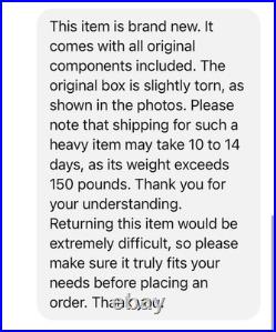 JET 2SS-3C-15 230V/460V 2 Ton 3 Phase Electric Chain Hoist with 15' Lift New
