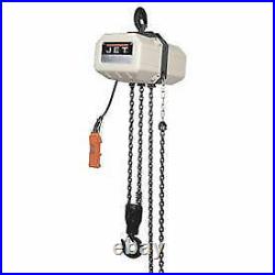 JET Electric Chain Hoist 15' Lift, 1/2 Ton, 1 Phase 115/230V