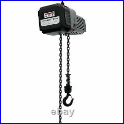 JET VOLT Series Electric Chain Hoist -1-Ton Cap 10ft Lift 3-Phase