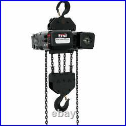 JET VOLT Series Electric Chain Hoist- 10-Ton Cap 15ft Lift 3-Phase