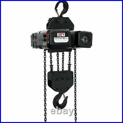 JET VOLT Series Electric Chain Hoist- 10-Ton Cap 20ft Lift 3-Phase