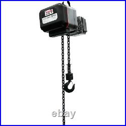 JET VOLT Series Electric Chain Hoist- 2-Ton Cap 20ft Lift 3-Phase