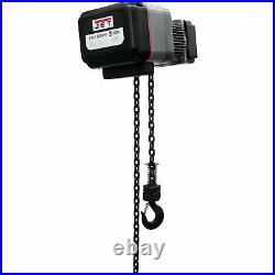 JET VOLT Series Electric Chain Hoist- 3-Ton Cap 15ft Lift 3-Phase