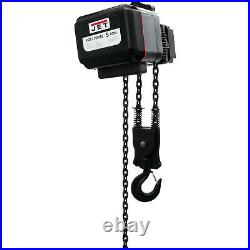 JET VOLT Series Electric Chain Hoist- 5-Ton Cap 20ft Lift 3-Phase