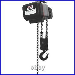 JET VOLT Series Electric Chain Hoist- 5-Ton Cap 30ft Lift 3-Phase