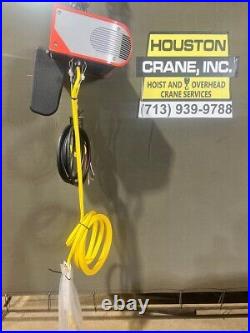 Konecrane 1/2 Ton Electric Chain Hoist, Model CLX05C041050, 20 Ft Lift, 460-3V