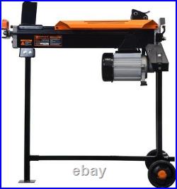 Log Splitter with Stand, Electric 6.5-Ton Log Cracking Pressure Fire Wood Preper
