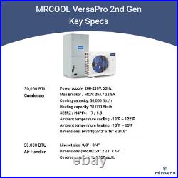 MRCOOL Heat Pump Central Air Conditioning System AC Split System 2.5 Ton Ducted MRCOOL Heat Pump Central Air Conditioning System AC Split System 2.5 Ton Ducted