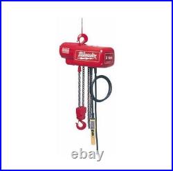 Milwaukee 2-Ton Electric Chain Hoist Model 9573 Out of Box New