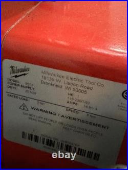 Milwaukee 2-Ton Electric Chain Hoist Model 9573 Out of Box New