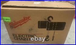 Milwaukee 9568 1 Ton Capacity 20-Foot Lift Electric Chain Hoist