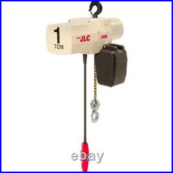 NEW! 1 Ton, Electric Chain Hoist With Chain Container, 20' Lift, 16 FPM, 115/230V