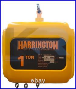 NEW Harrington NER2010L-10 Electric Chain Hoist 1-Ton 14FPM 10Ft 230V 1.2HP